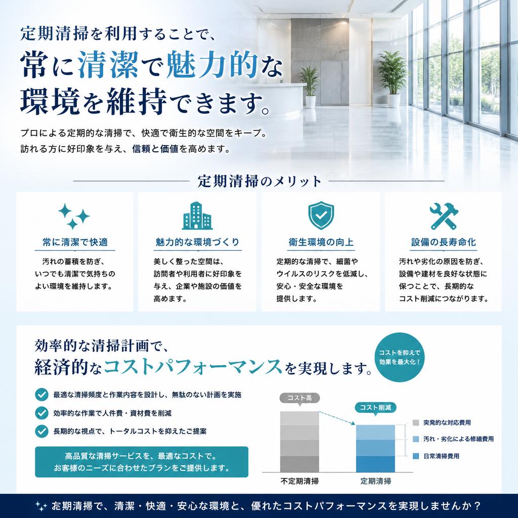 定期清掃契約のメリット