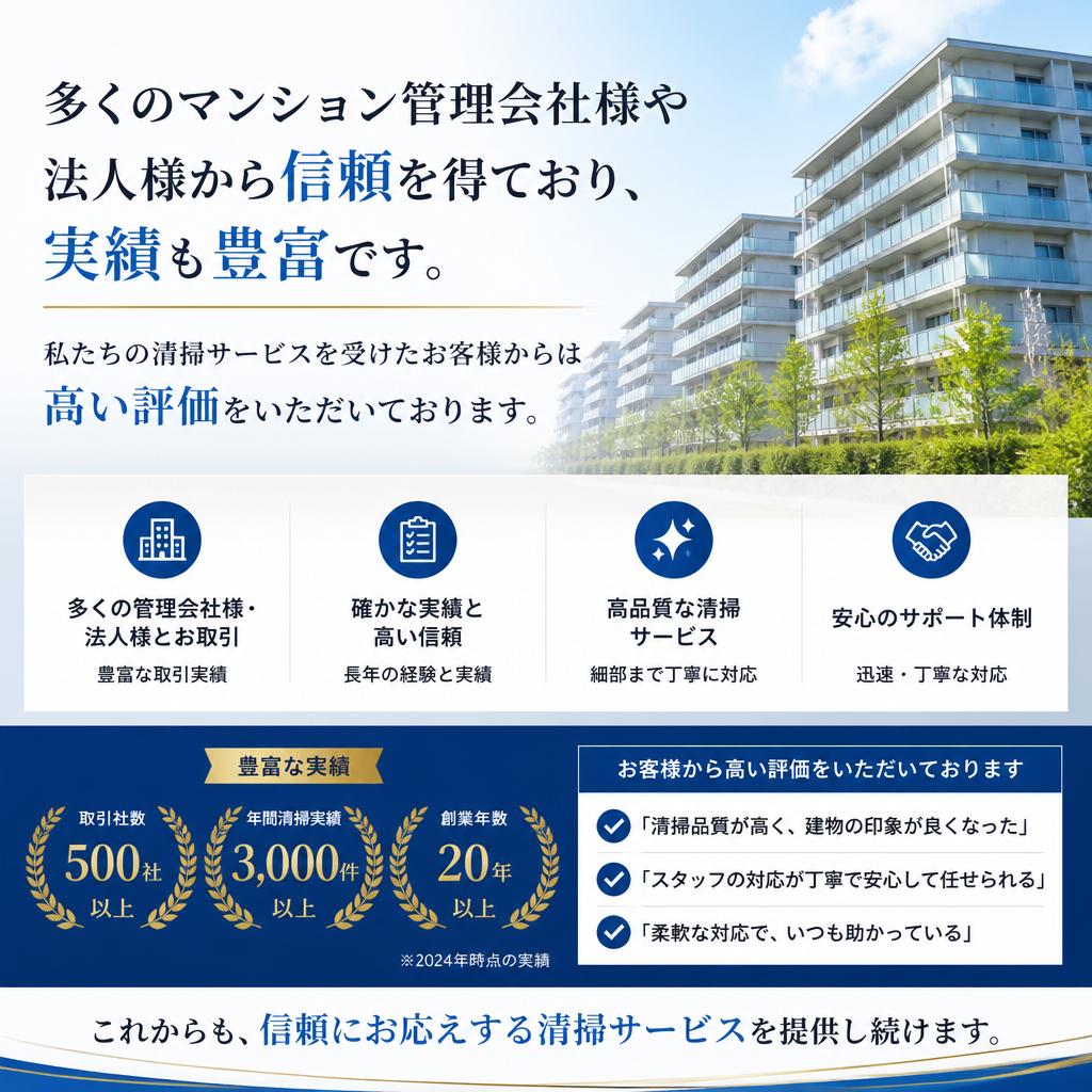 実績と信頼の証
