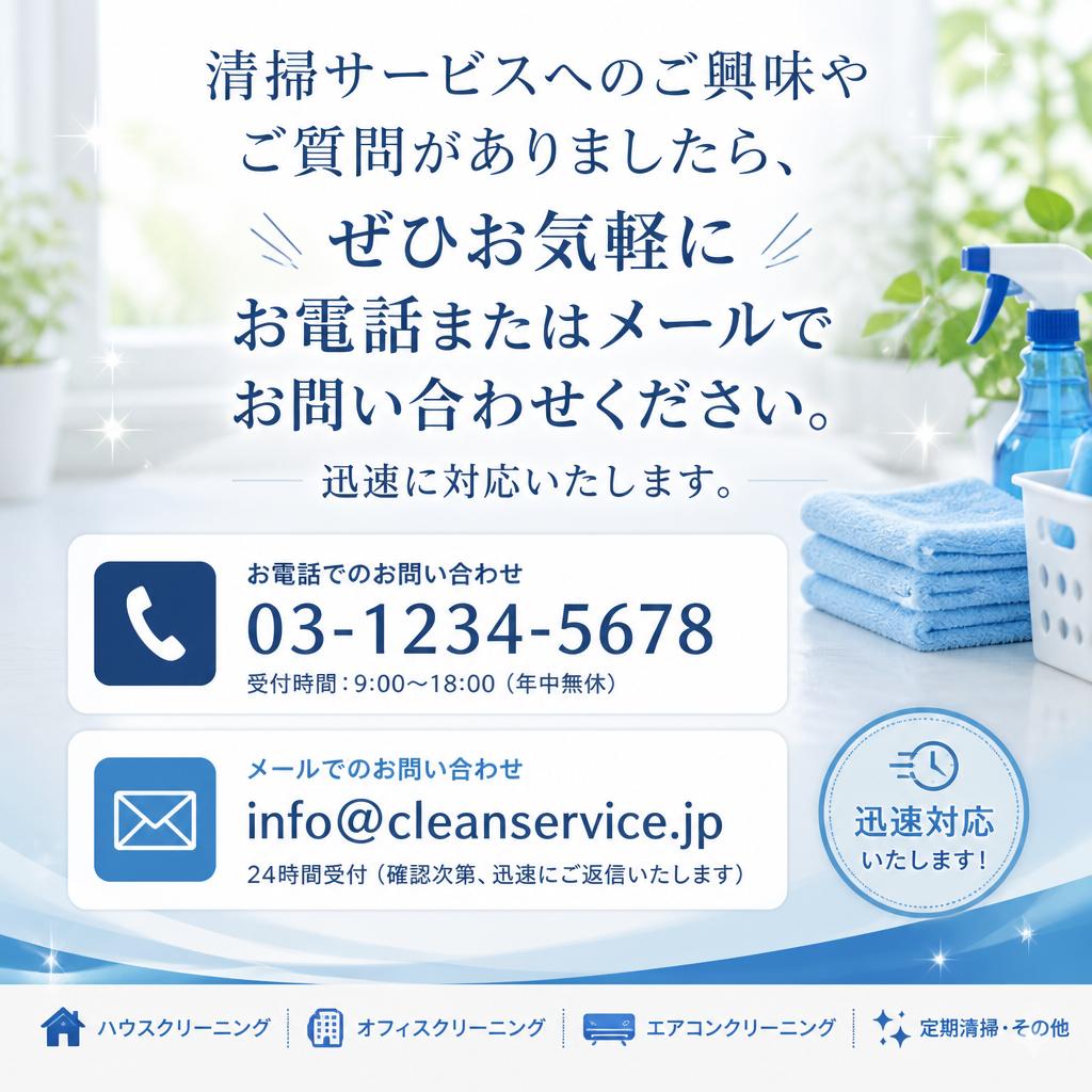 今すぐお問い合わせを！