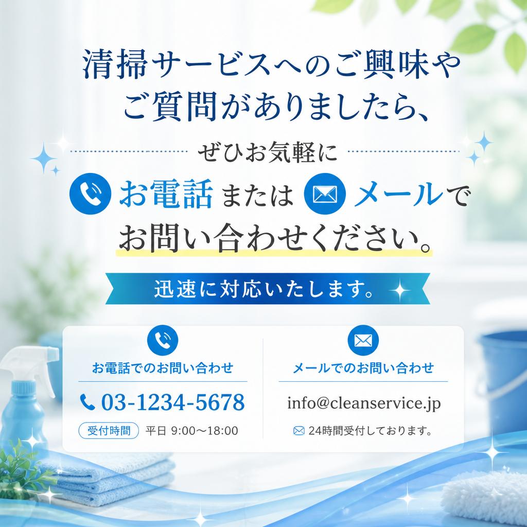 今すぐお問い合わせを！
