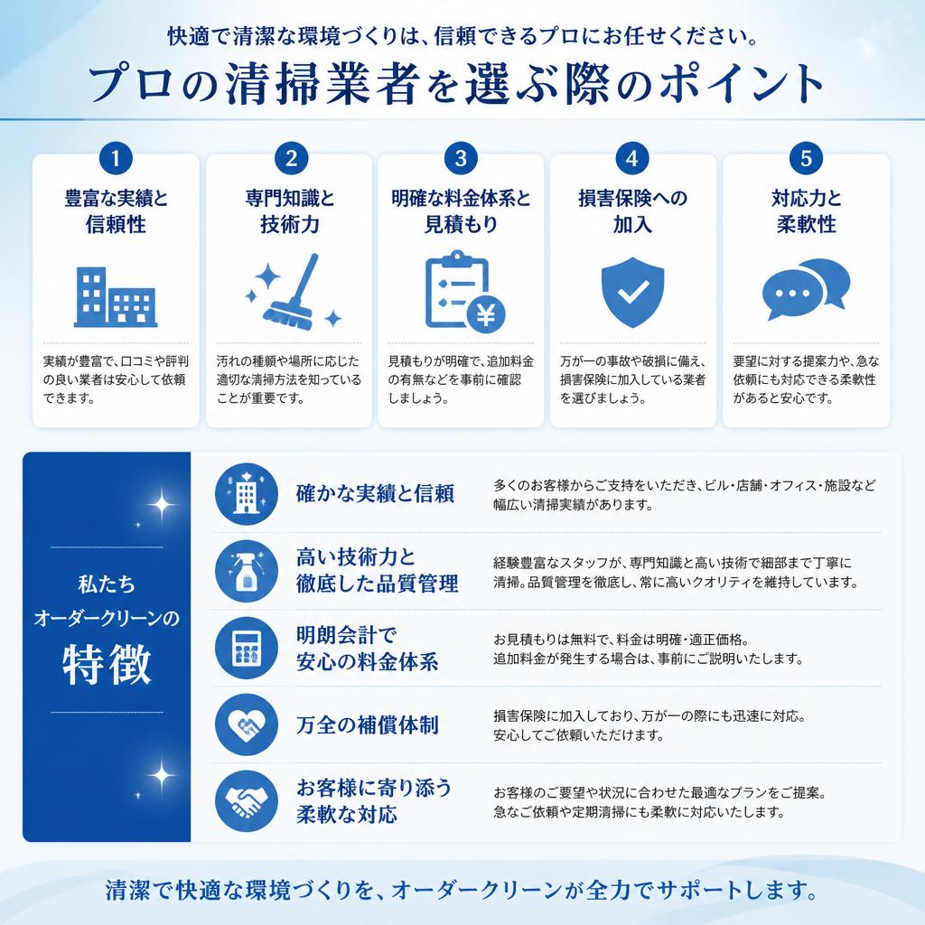 2. 清掃業者の選び方