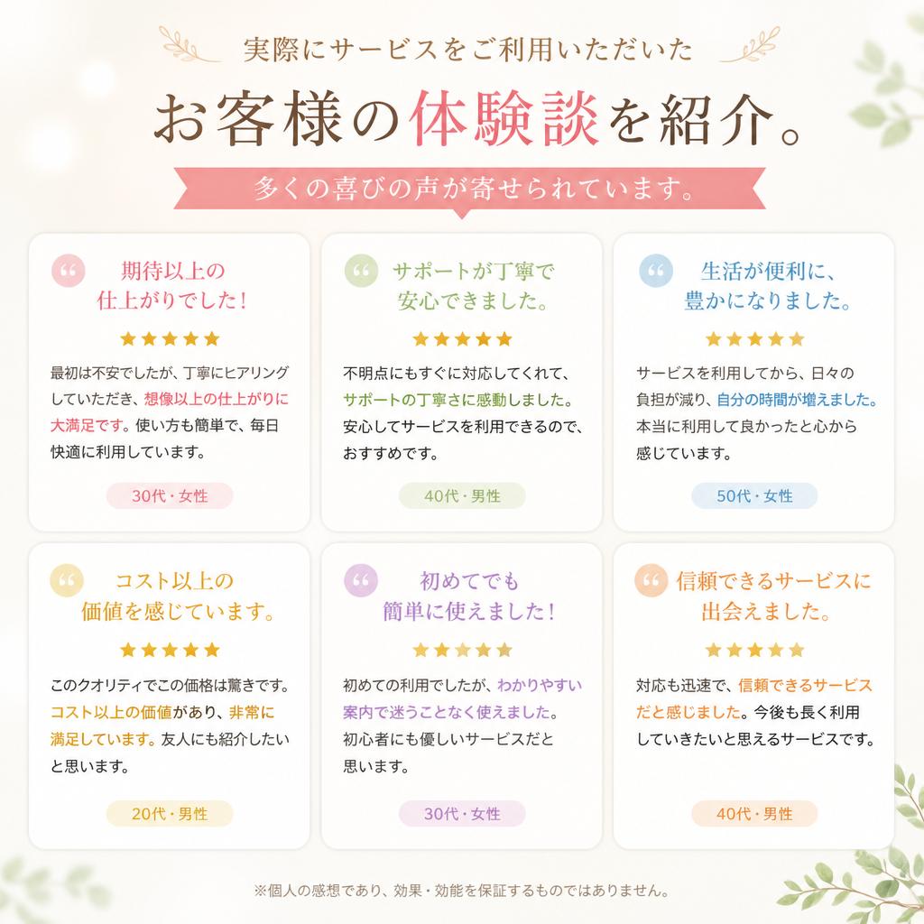 お客様の声