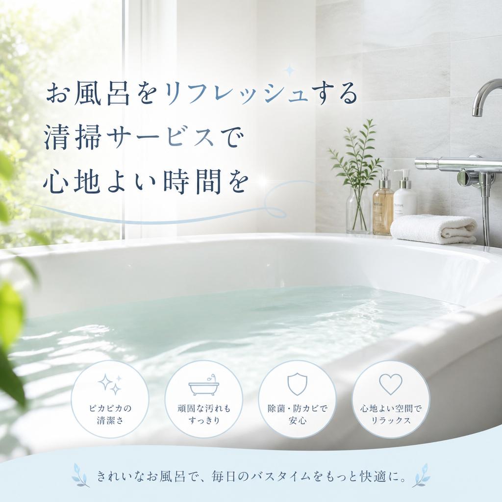 お風呂をリフレッシュする清掃サービスで心地よい時間を