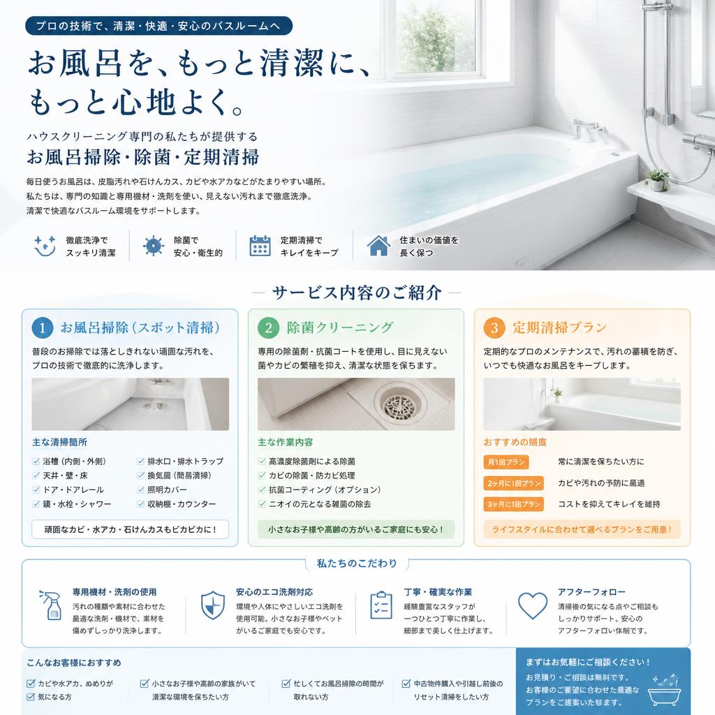 当社の清掃サービス概要