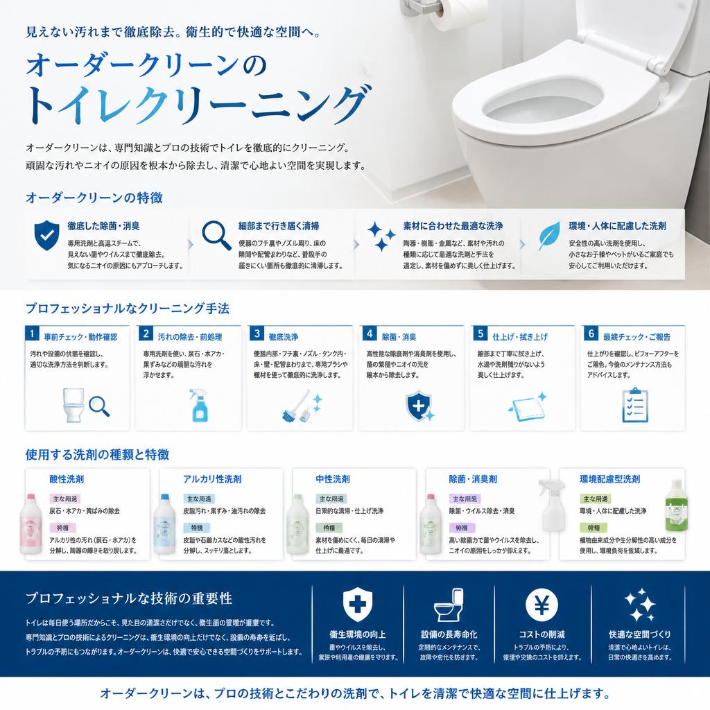 プロの手によるトイレクリーニングとは？