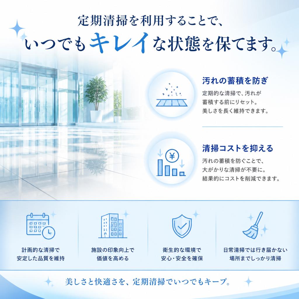 定期清掃サービスのメリット