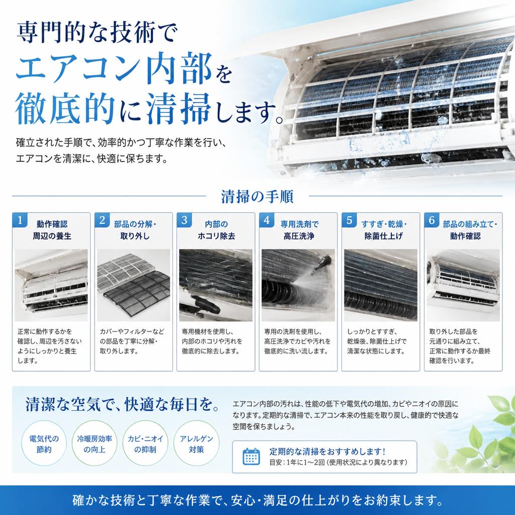 私たちの清掃プロセス