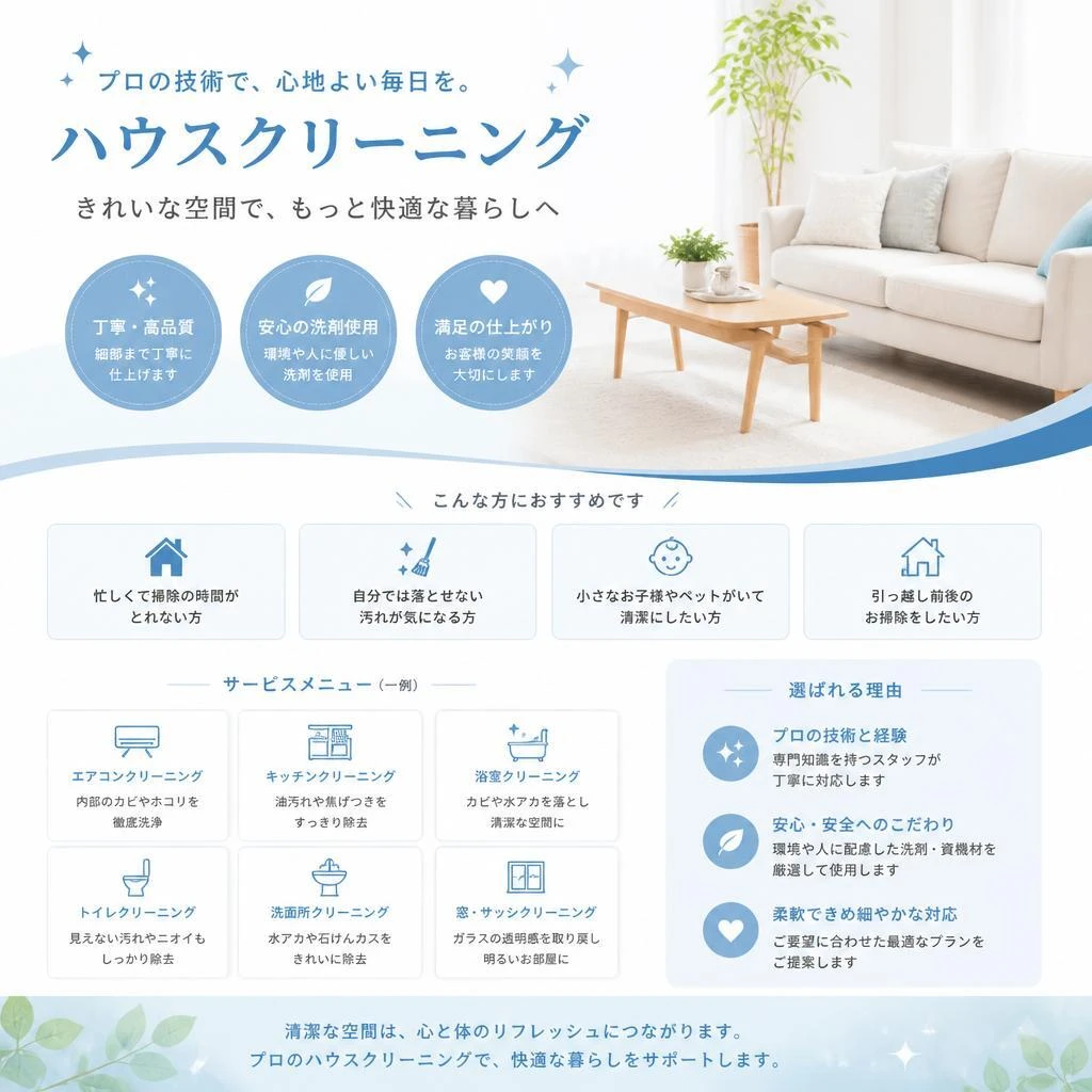 清掃がもたらす安心感。その効果とは？